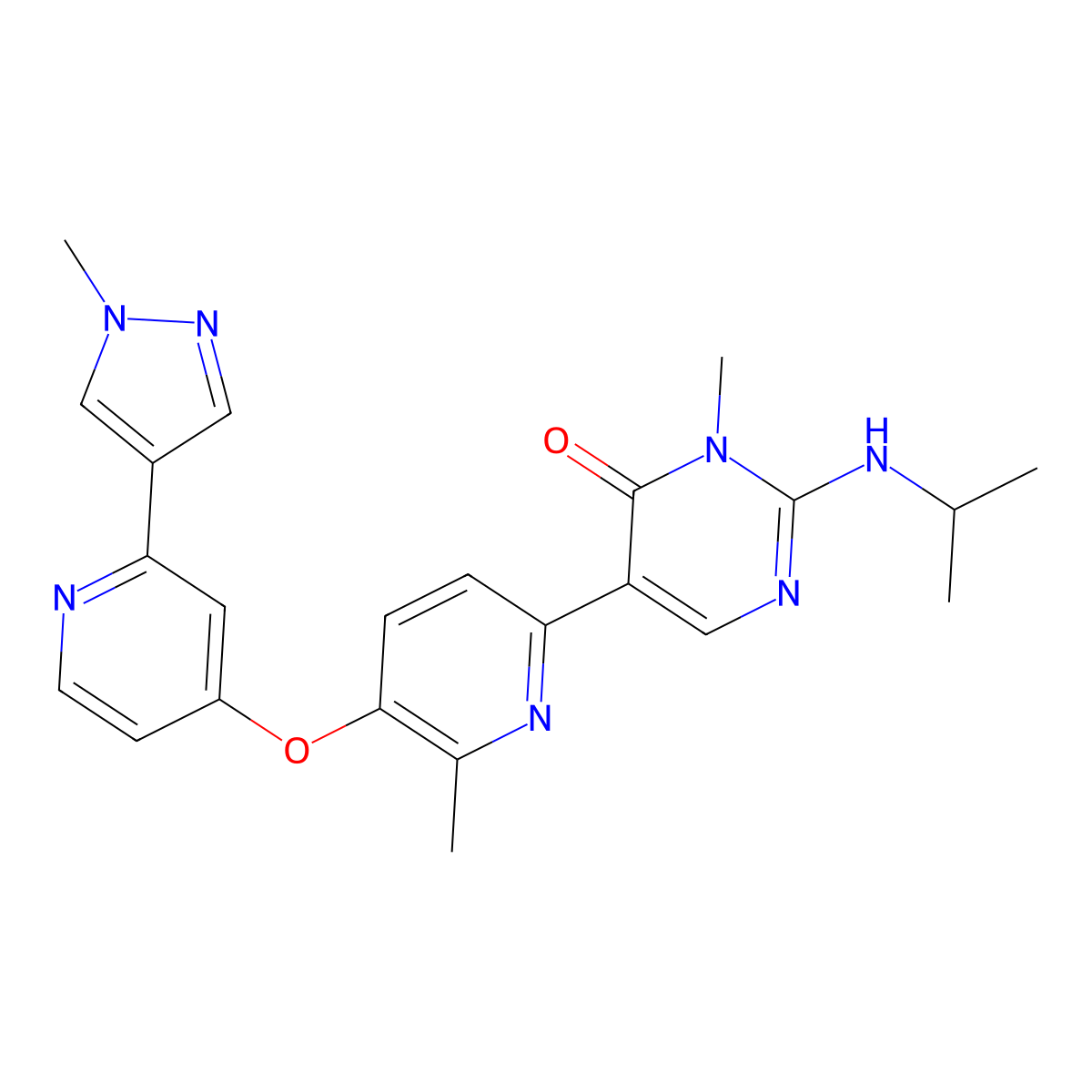 Vimseltinib molecular structure, CAS 1628606-05-2