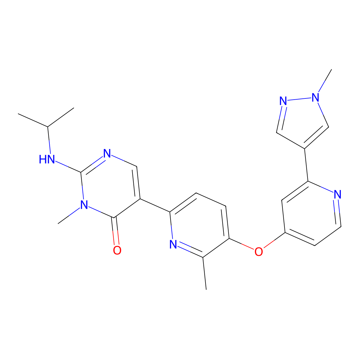 Vimseltinib molecular structure, CAS 1628606-05-2