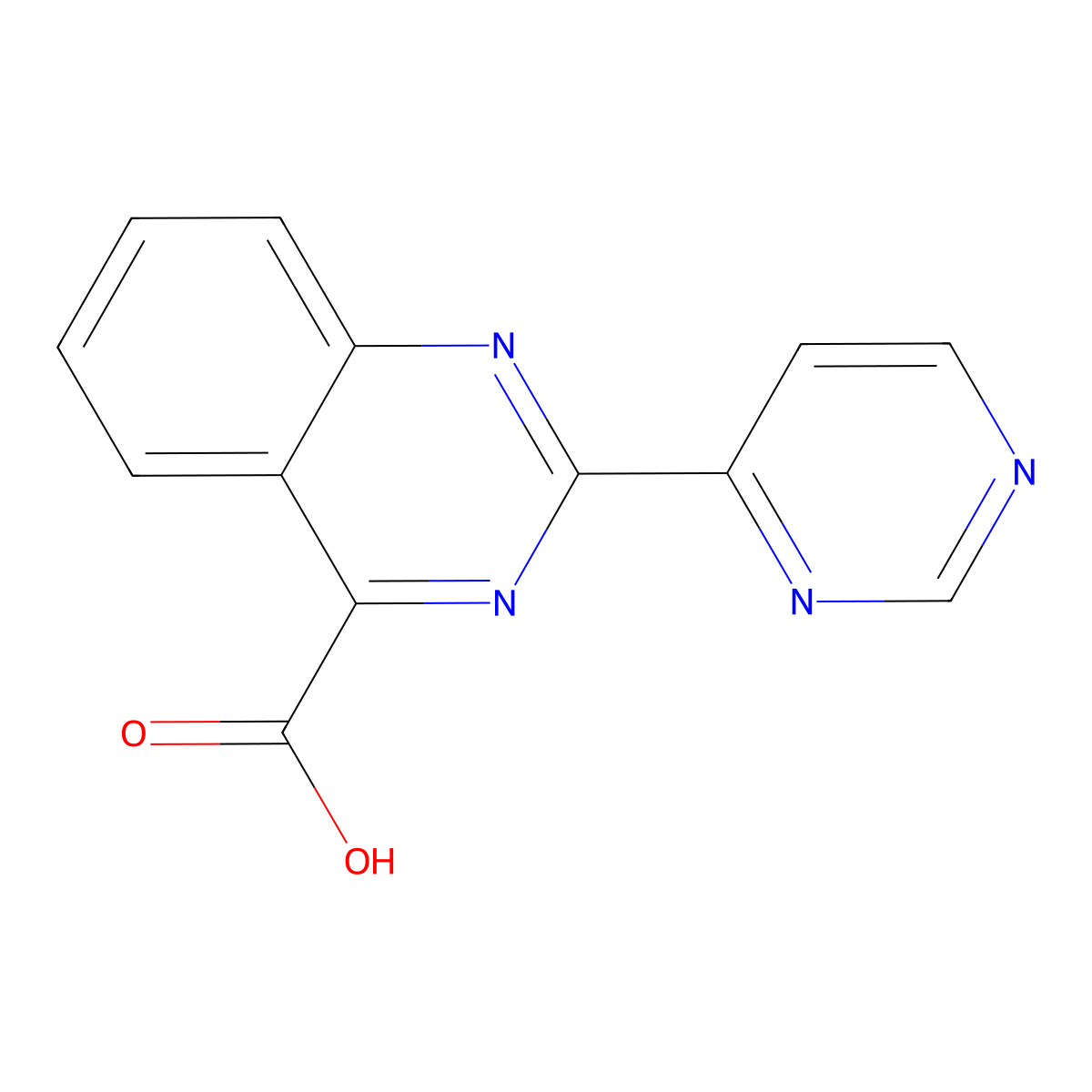 2-(Pyrimidin-4-yl)quinazoline-4-carboxylic acid molecular structure, CAS 1628638-56-1