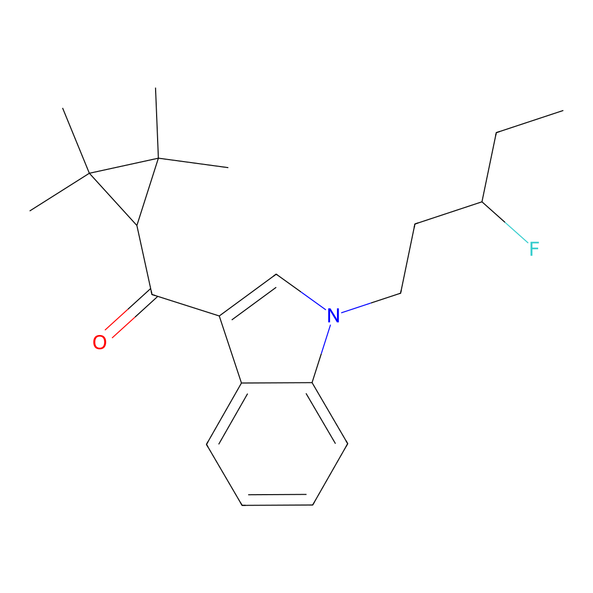 XLR11 N-(3-fluoropentyl) isomer molecular structure, CAS 1628690-24-3