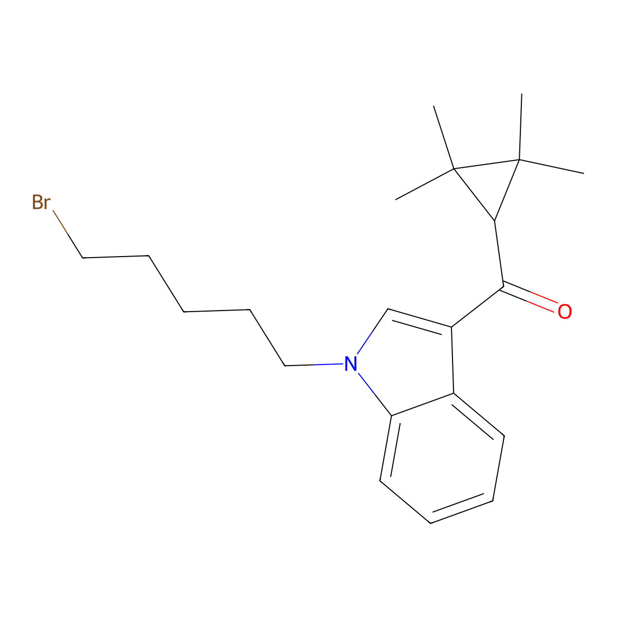 N-(5-Bromopentyl) UR-144 molecular structure, CAS 1628690-26-5