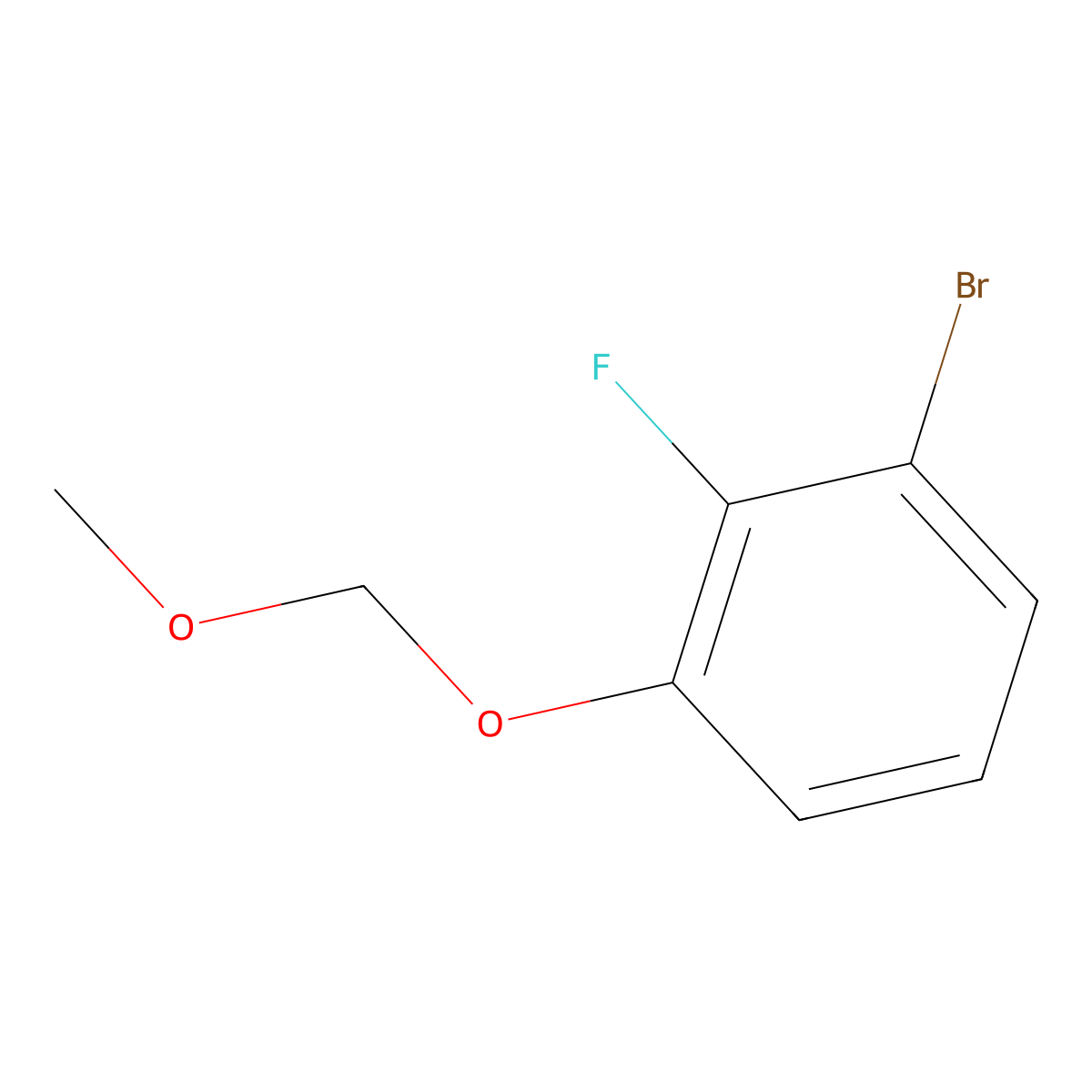 1-Bromo-2-fluoro-3-(methoxymethoxy)benzene molecular structure, CAS 1628750-87-7