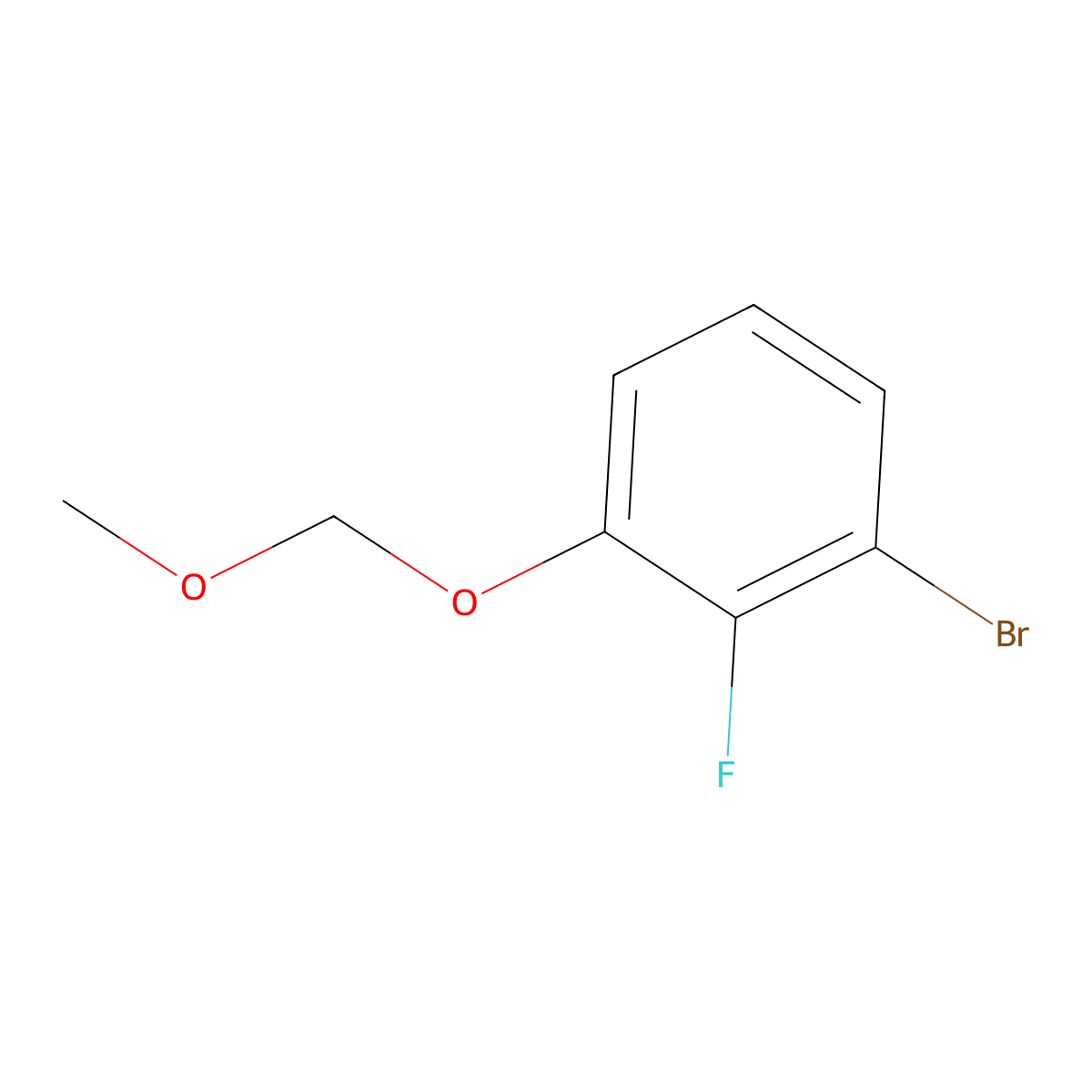 1-Bromo-2-fluoro-3-(methoxymethoxy)benzene molecular structure, CAS 1628750-87-7