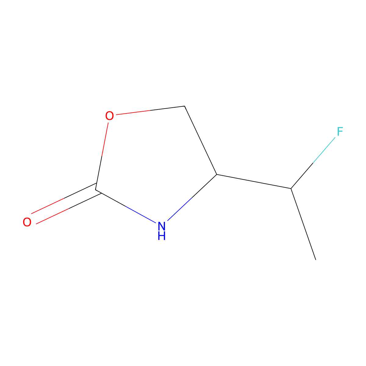 (R)-4-((S)-1-Fluoroethyl)oxazolidin-2-one molecular structure, CAS 1628810-07-0