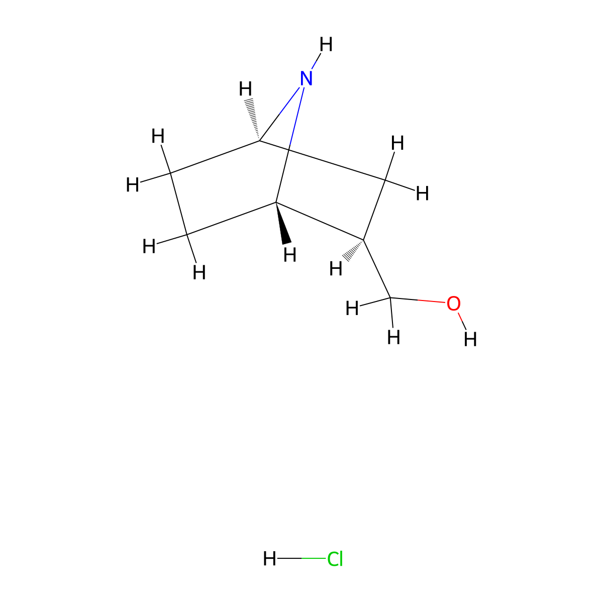 [(1S,2R,4R)-7-Azabicyclo[2.2.1]heptan-2-yl]methanol;hydrochloride molecular structure, CAS 1628841-21-3
