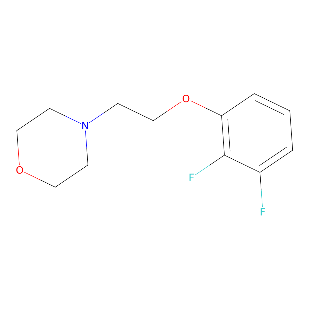4-(2-(2,3-Difluorophenoxy)ethyl)morpholine molecular structure, CAS 1628854-21-6