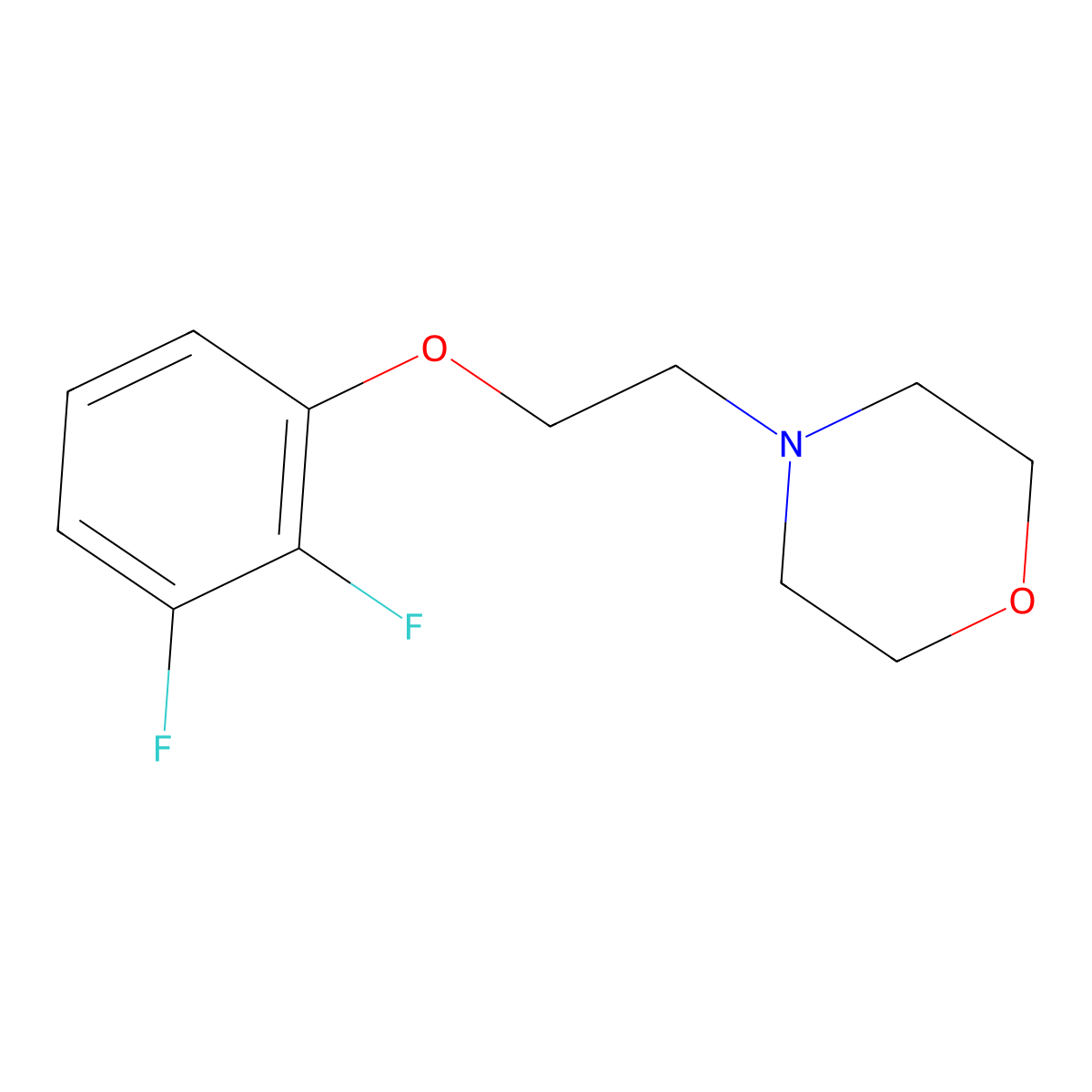 4-(2-(2,3-Difluorophenoxy)ethyl)morpholine molecular structure, CAS 1628854-21-6