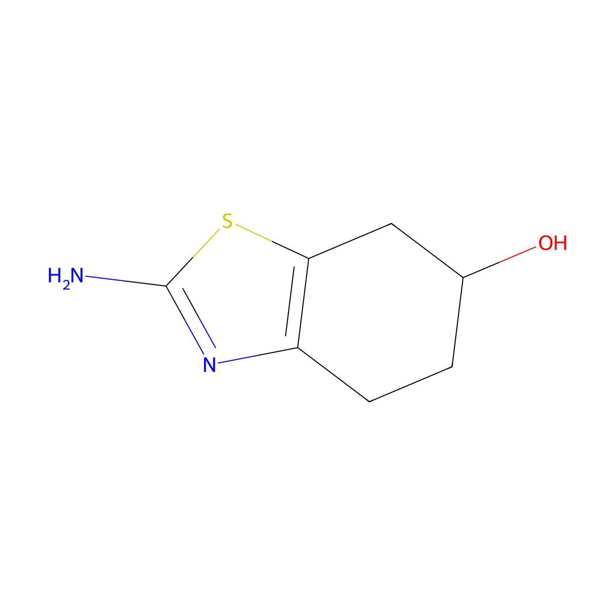 2-Amino-4,5,6,7-tetrahydro-1,3-benzothiazol-6-ol molecular structure, CAS 1628866-40-9