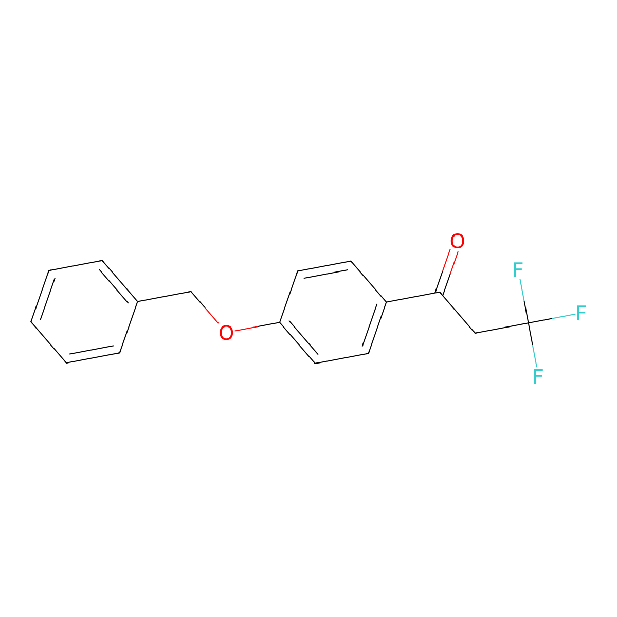 3,3,3-Trifluoro-1-[4-(phenylmethoxy)phenyl]-1-propanone molecular structure, CAS 162890-12-2