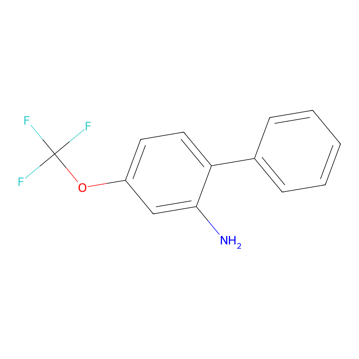 4-(Trifluoromethoxy)biphenyl-2-amine molecular structure, CAS 1628909-04-5