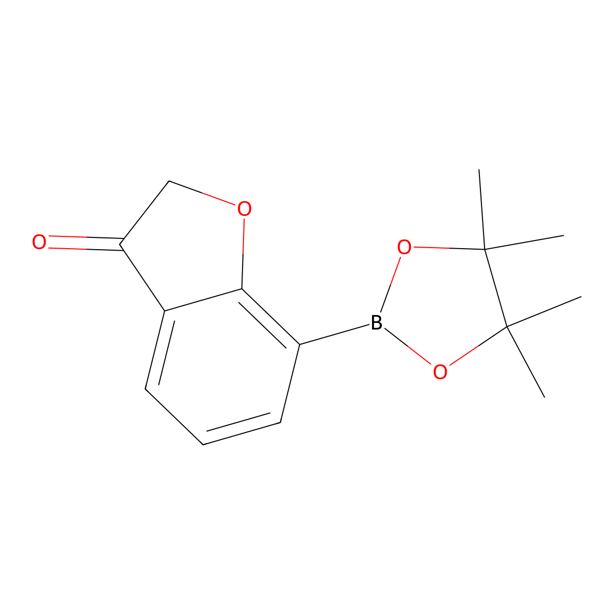 7-(4,4,5,5-tetramethyl-1,3,2-dioxaborolan-2-yl)benzofuran-3(2H)-one molecular structure, CAS 1628954-41-5