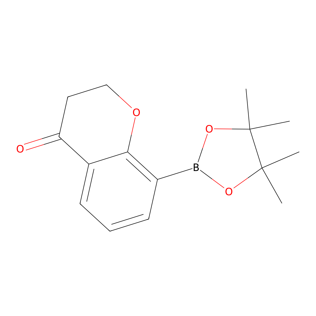 8-(4,4,5,5-Tetramethyl-1,3,2-dioxaborolan-2-yl)chroman-4-one molecular structure, CAS 1628954-43-7