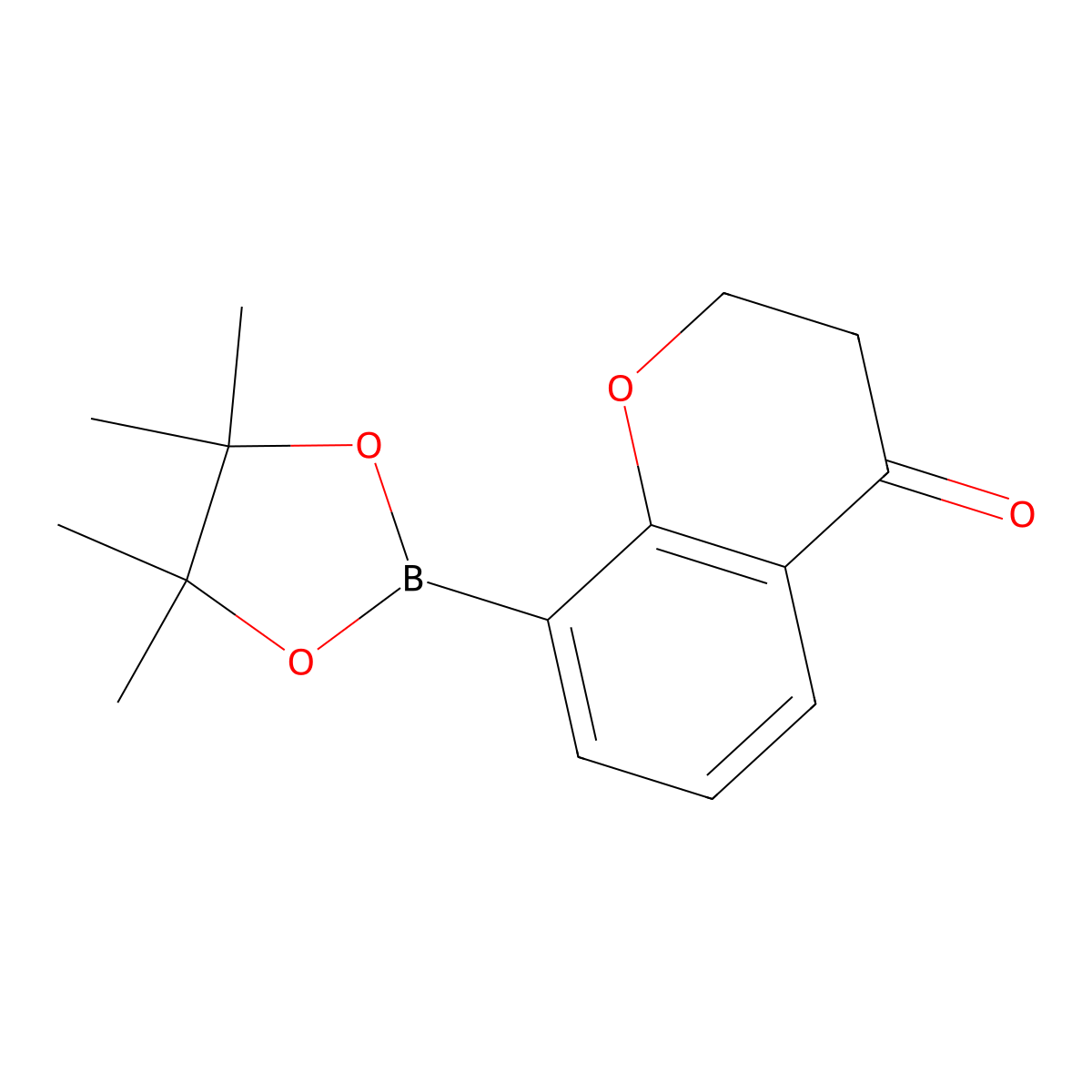 8-(4,4,5,5-Tetramethyl-1,3,2-dioxaborolan-2-yl)chroman-4-one molecular structure, CAS 1628954-43-7