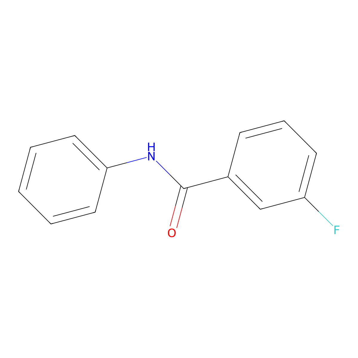 3-fluoro-N-phenylbenzamide molecular structure, CAS 1629-09-0