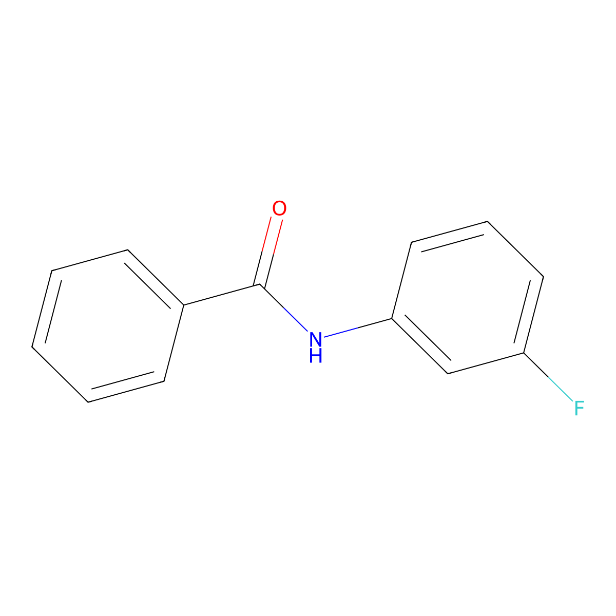 n-(3-Fluorophenyl)benzamide molecular structure, CAS 1629-15-8