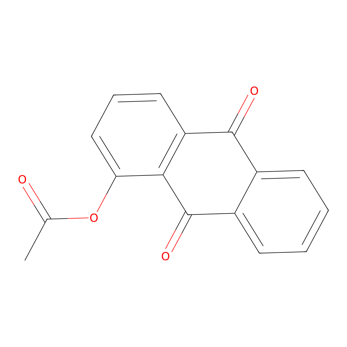 9,10-Dioxo-9,10-dihydroanthracen-1-YL acetate molecular structure, CAS 1629-56-7