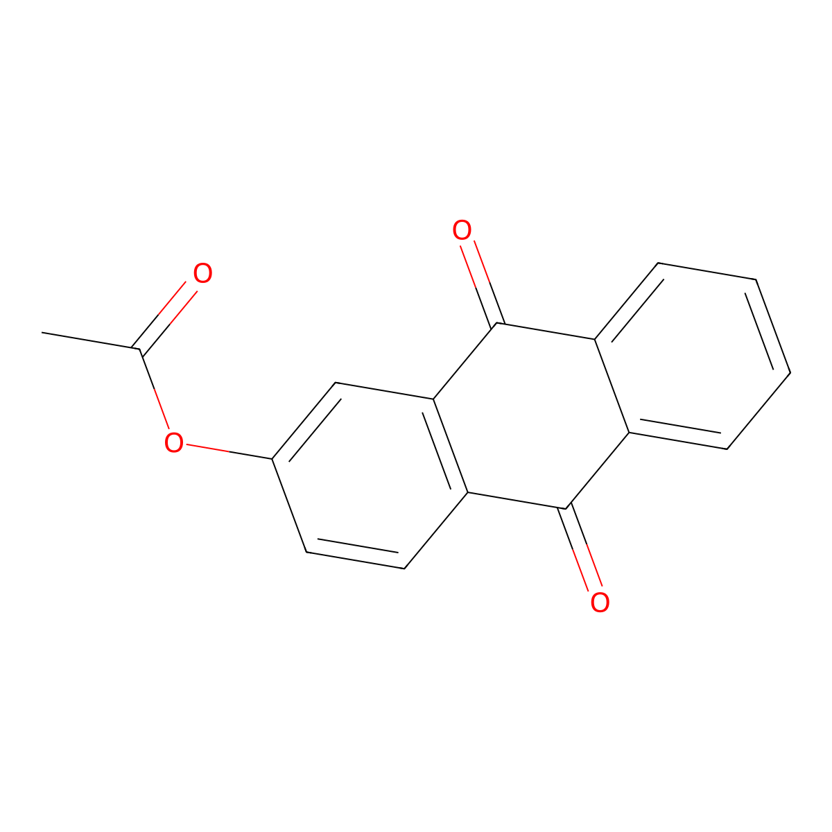 9,10-Dioxo-9,10-dihydroanthracen-2-yl acetate molecular structure, CAS 1629-57-8