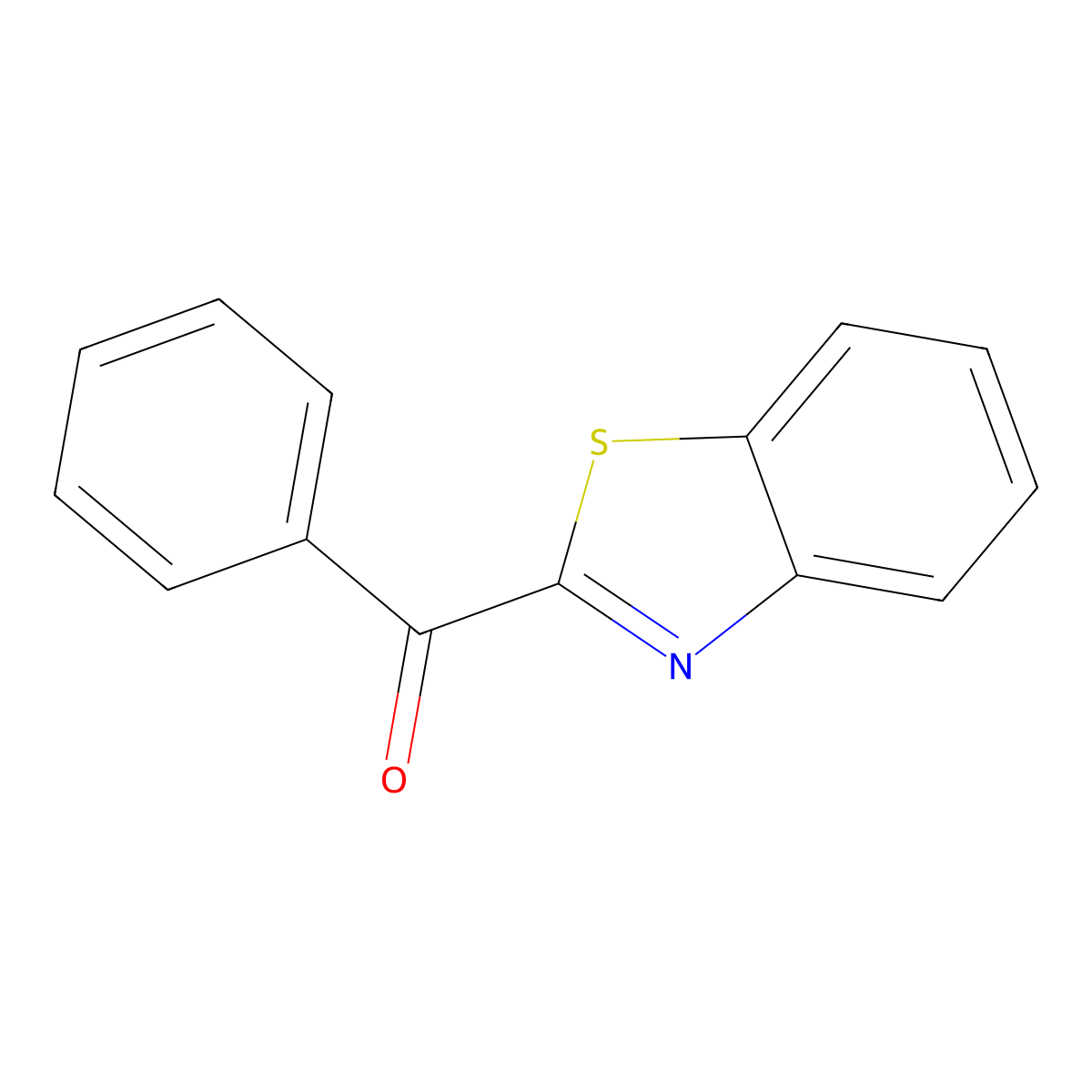 2-Benzoylbenzothiazole molecular structure, CAS 1629-75-0