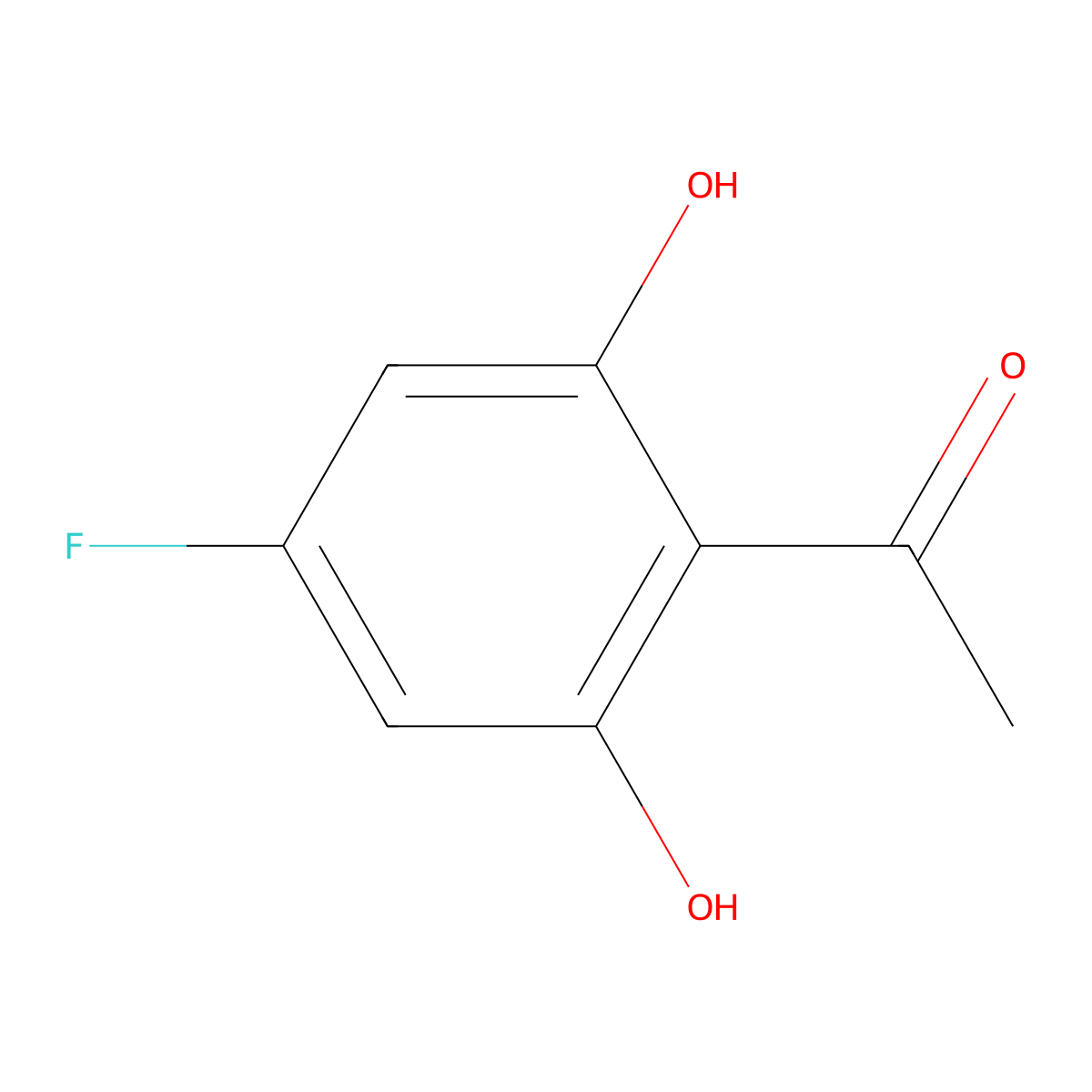 1-(4-Fluoro-2,6-dihydroxyphenyl)ethan-1-one molecular structure, CAS 1629031-93-1