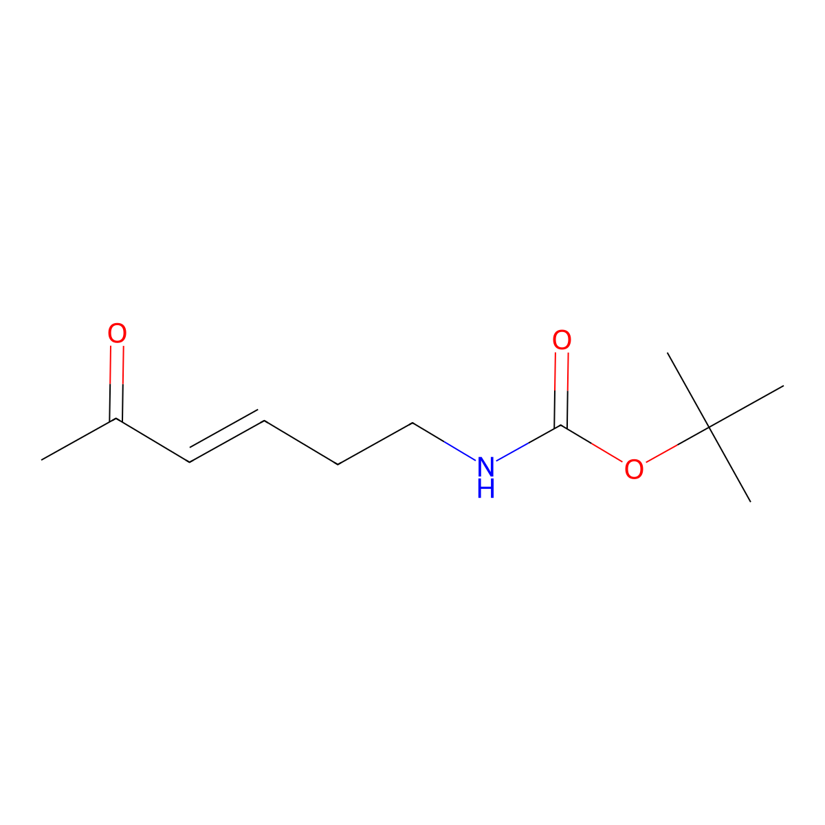 tert-Butyl (E)-(5-oxohex-3-en-1-yl)carbamate molecular structure, CAS 1629042-61-0
