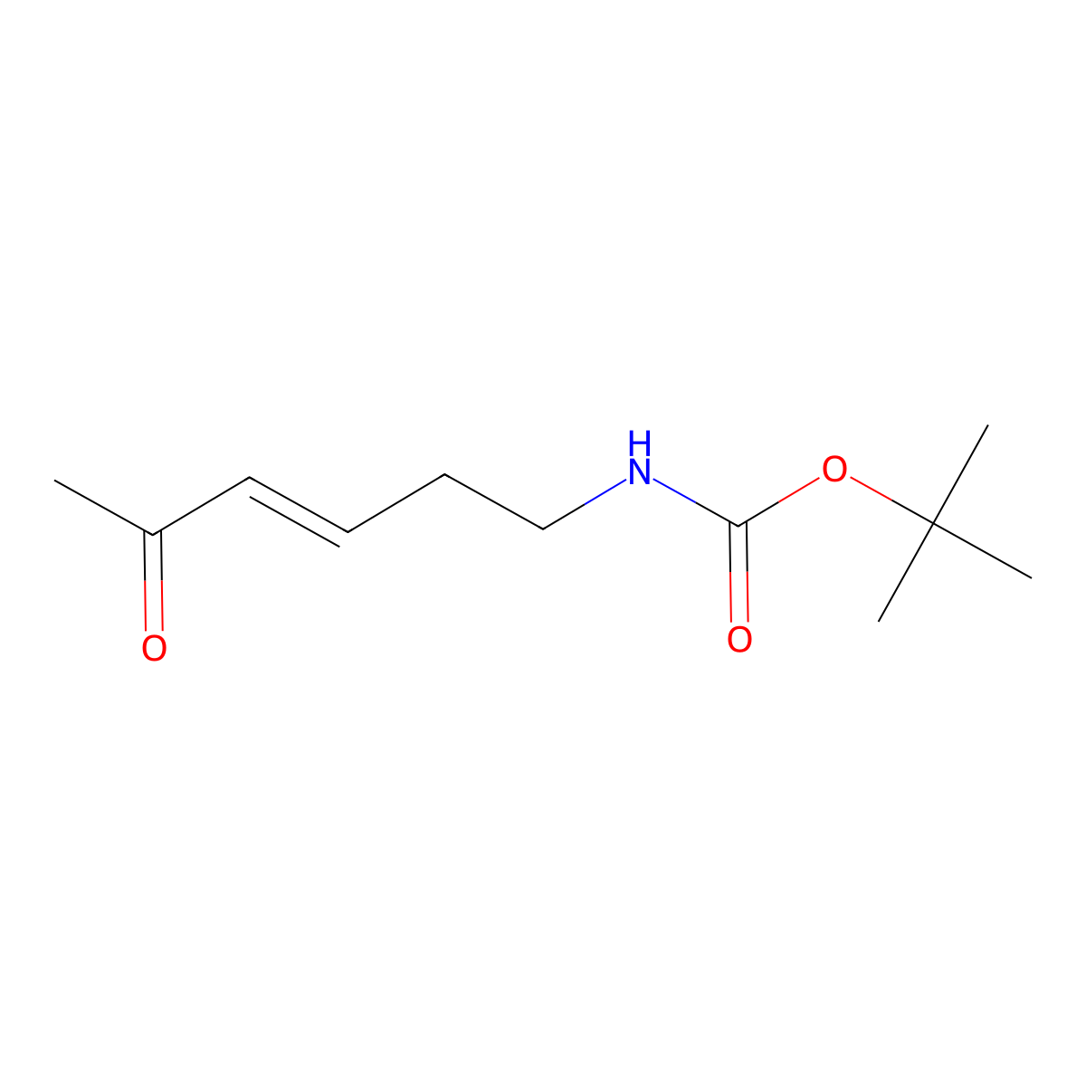 tert-Butyl (E)-(5-oxohex-3-en-1-yl)carbamate molecular structure, CAS 1629042-61-0