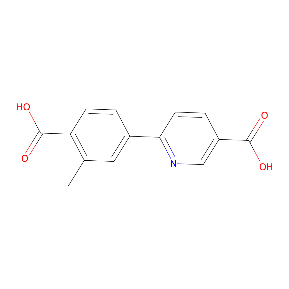 6-(4-Carboxy-3-methylphenyl)nicotinic acid molecular structure, CAS 1629059-40-0