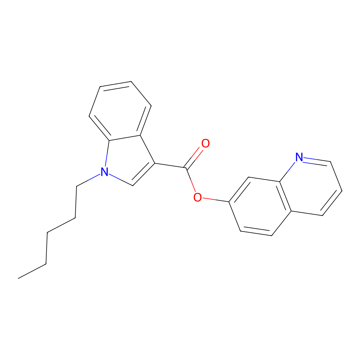 PB-22 7-hydroxyquinoline isomer molecular structure, CAS 1629062-76-5