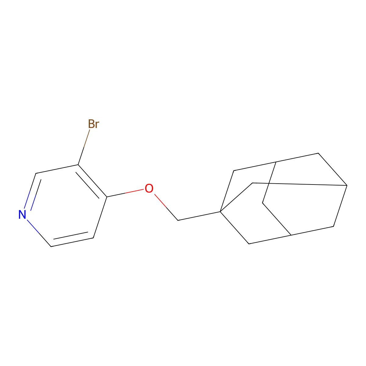 4-(Adamantan-1-ylmethoxy)-3-bromopyridine molecular structure, CAS 1629064-56-7