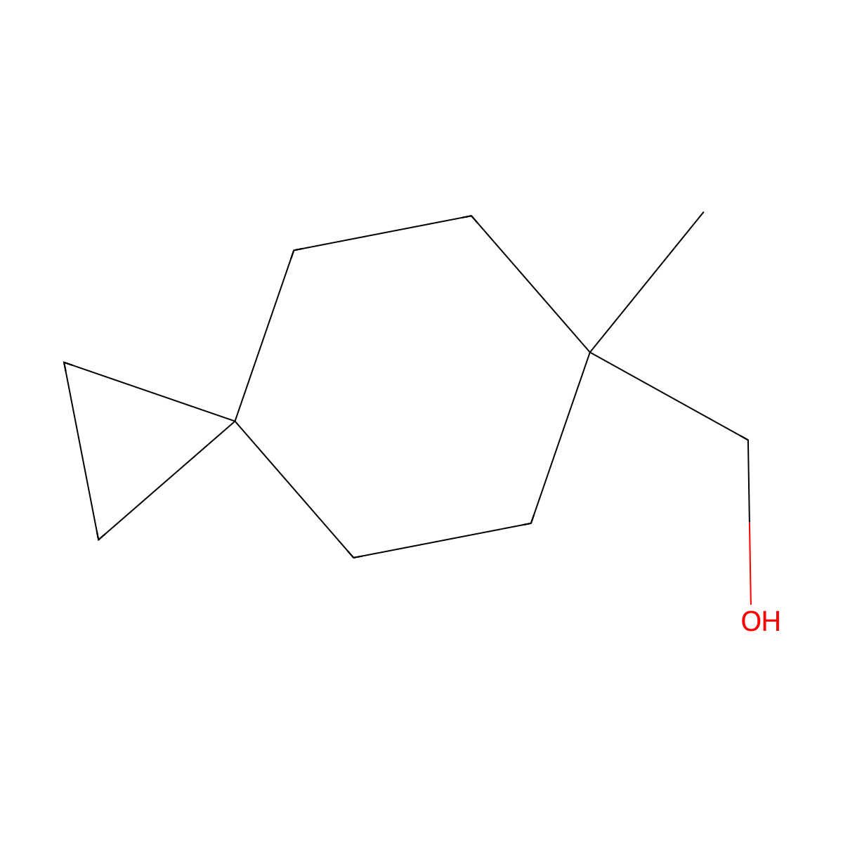 {6-Methylspiro[2.5]octan-6-yl}methanol molecular structure, CAS 1629066-25-6