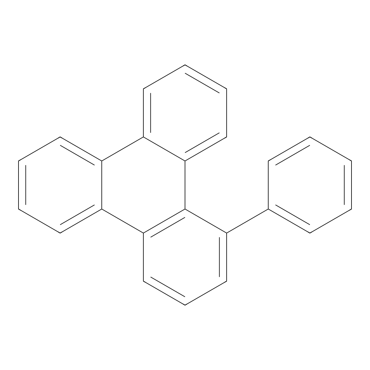 1-Phenyltriphenylene molecular structure, CAS 16291-40-0