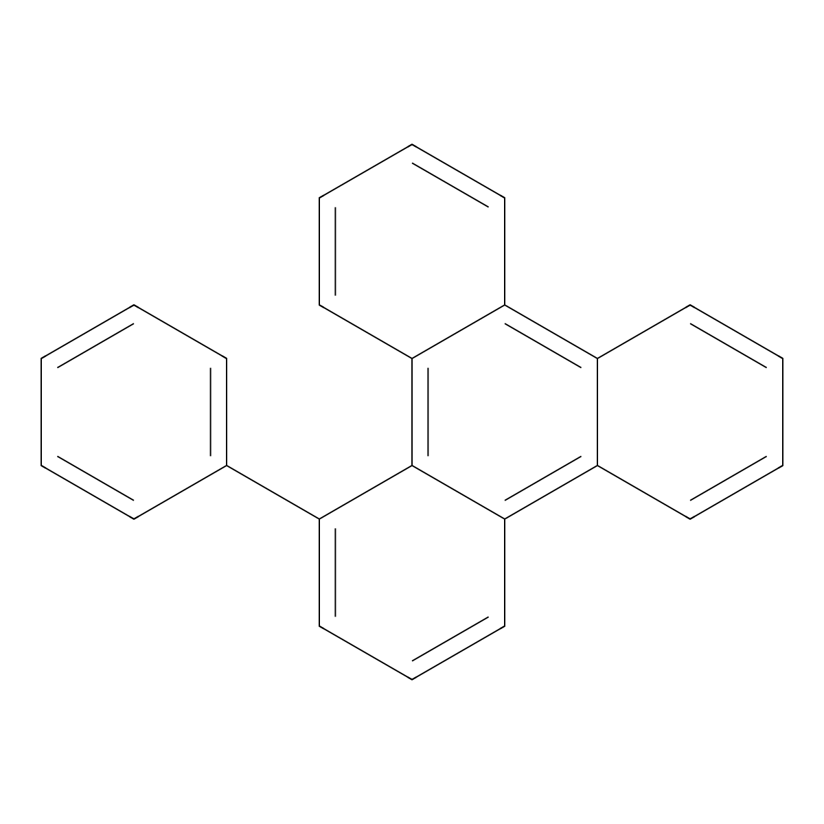 1-Phenyltriphenylene molecular structure, CAS 16291-40-0