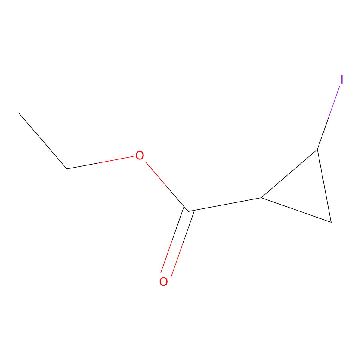 Ethyl (1S,2S)-2-Iodocyclopropanecarboxylate molecular structure, CAS 1629125-76-3