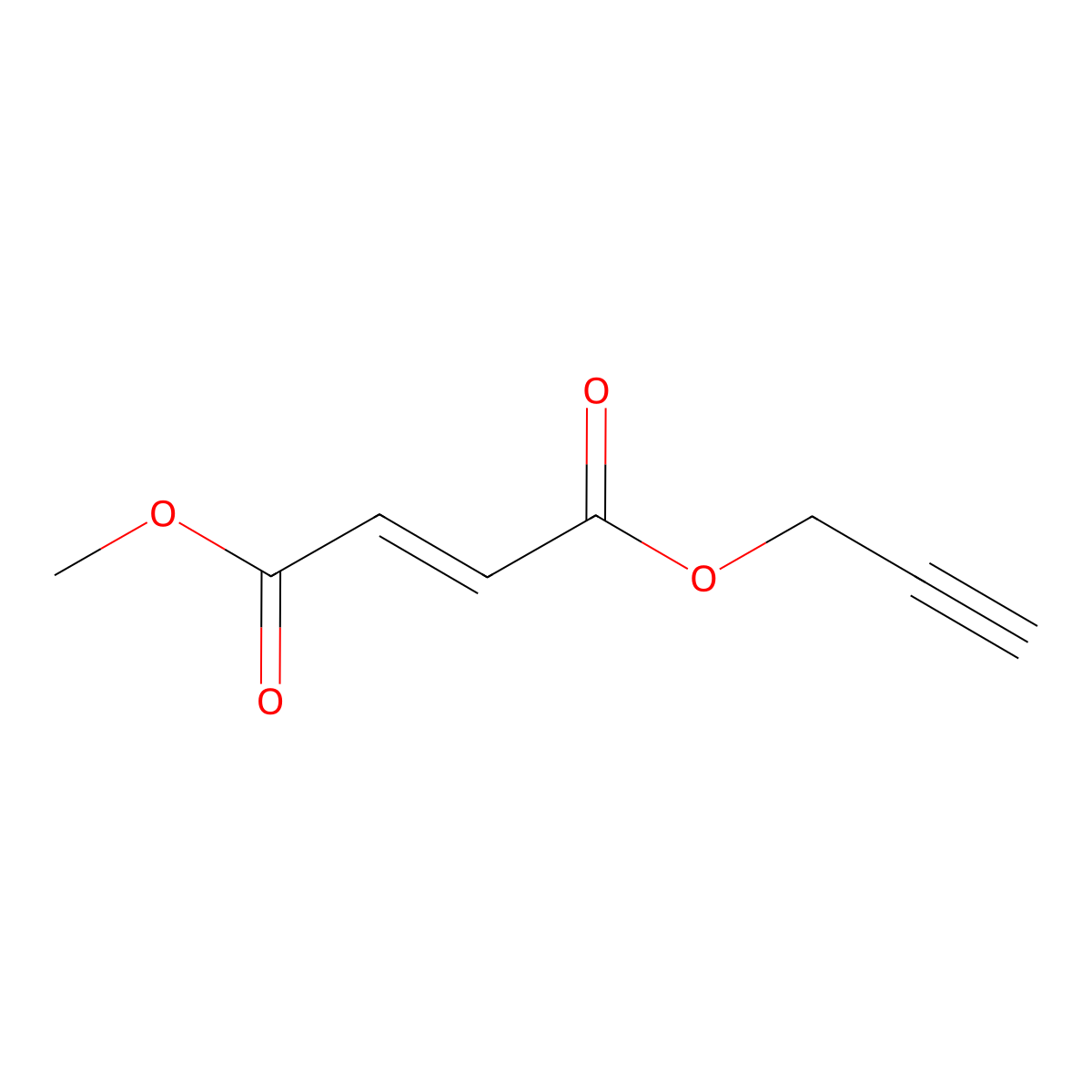 1-methyl 4-prop-2-yn-1-yl (2E)-but-2-enedioate molecular structure, CAS 1629130-18-2