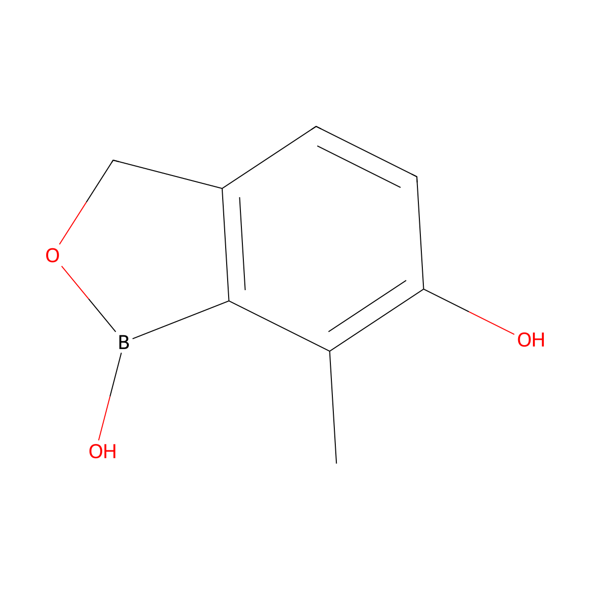 7-methylbenzo[c][1,2]oxaborole-1,6(3H)-diol molecular structure, CAS 1629140-26-6