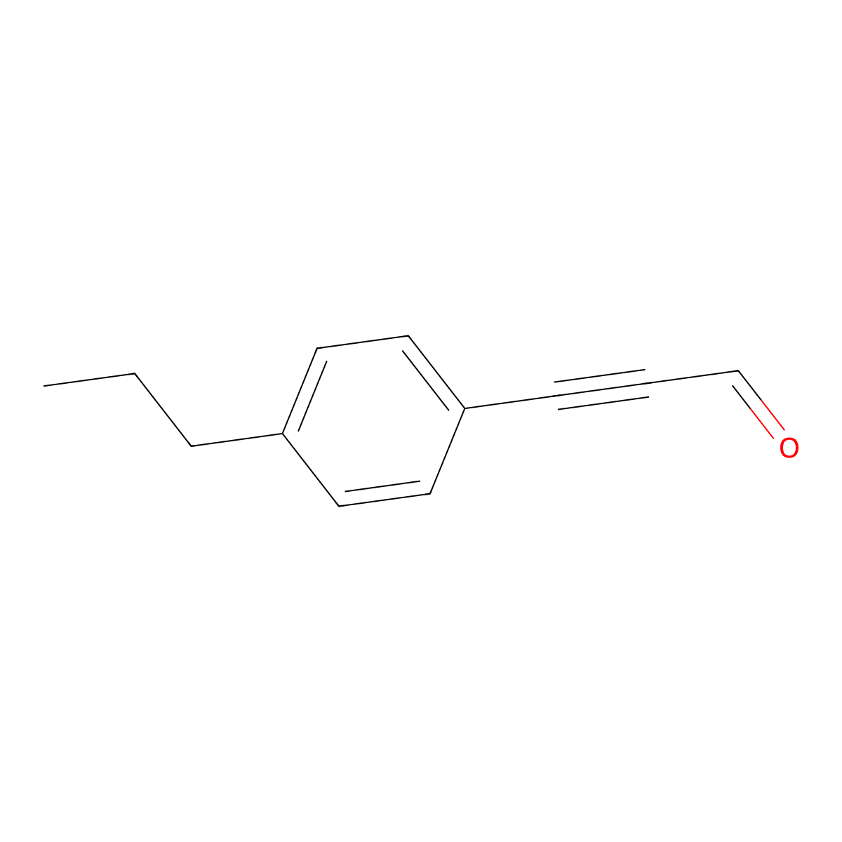 3-(4-Propylphenyl)-2-propynal molecular structure, CAS 1629154-44-4