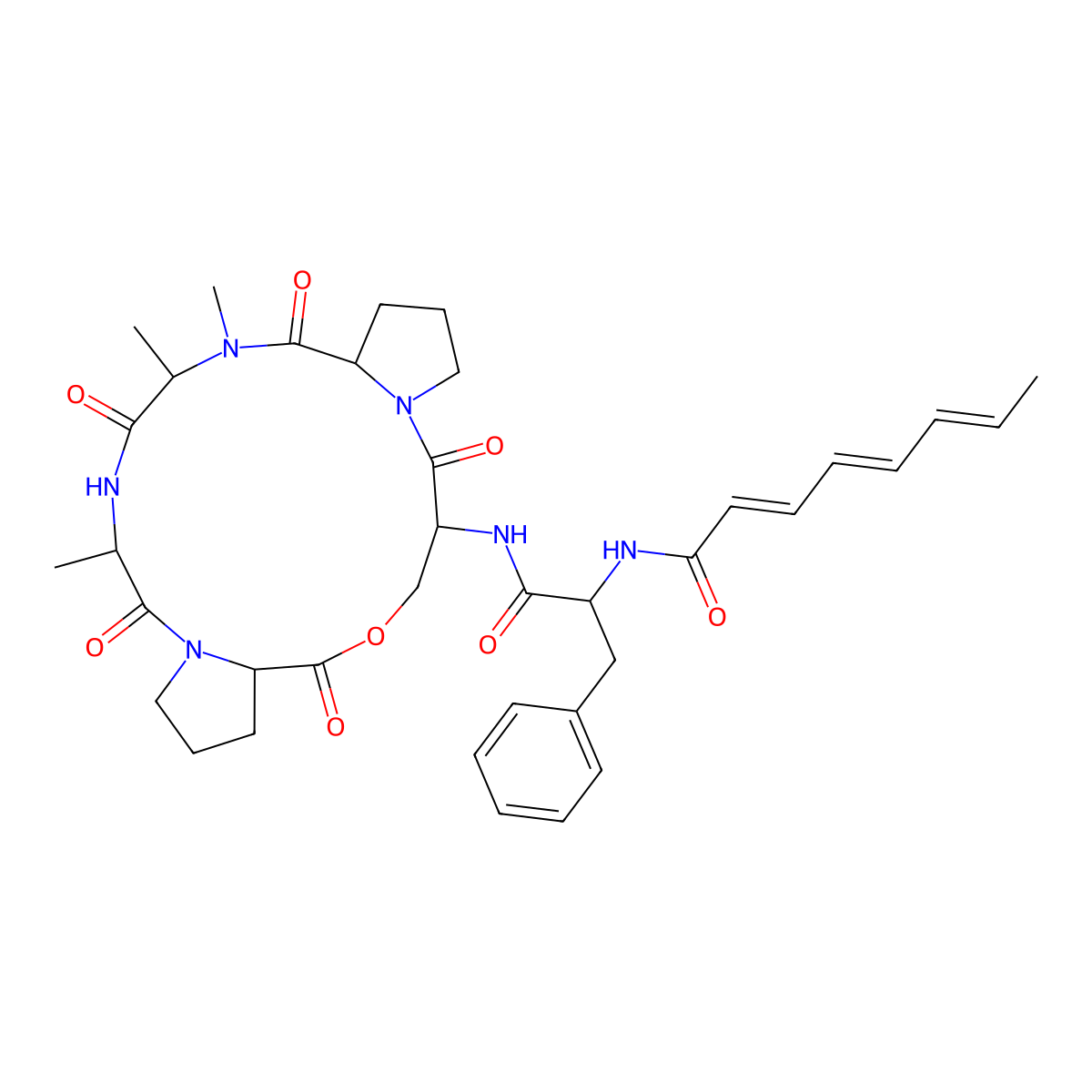 Antibiotic A-54556B molecular structure, CAS 1629166-56-8