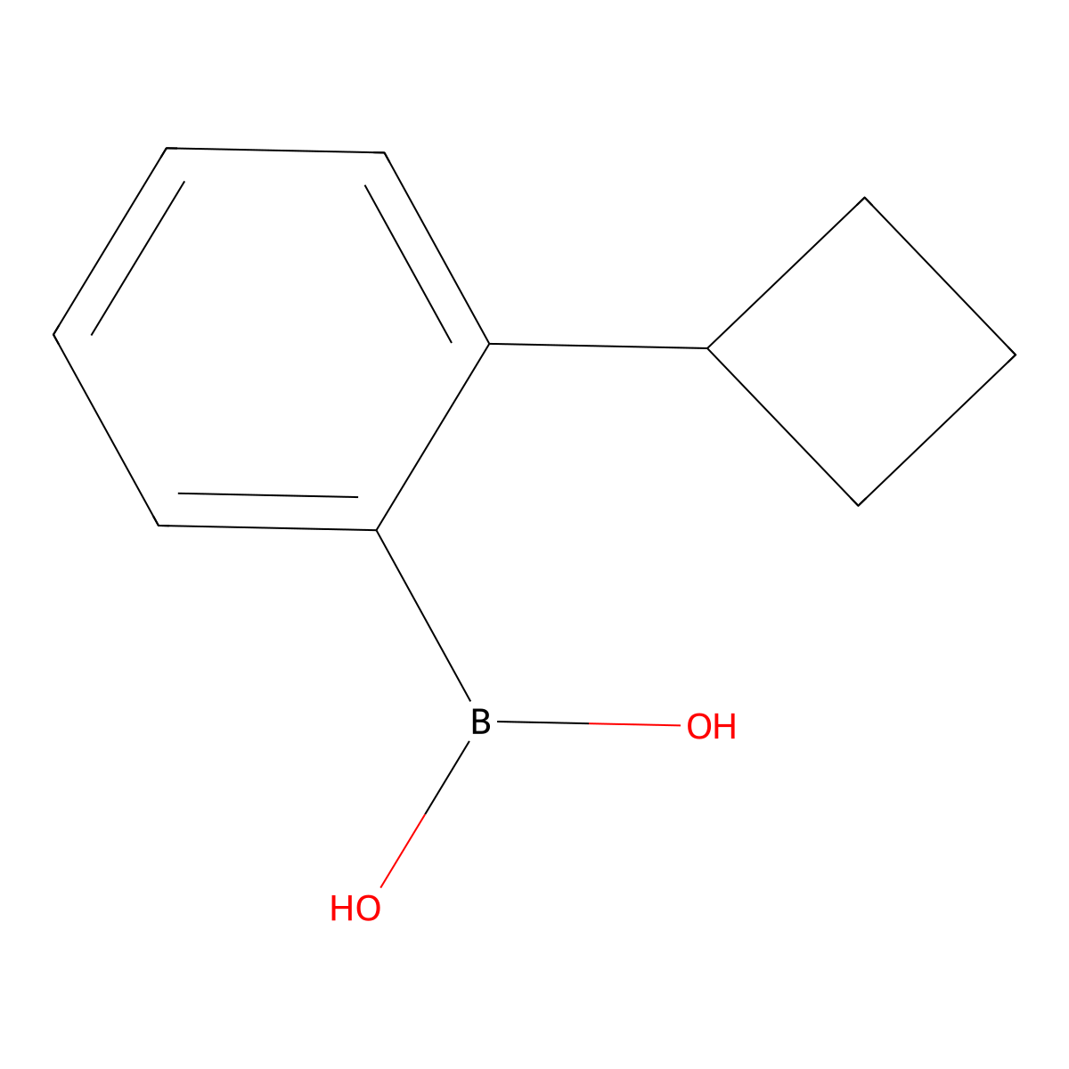 (2-Cyclobutylphenyl)boronic acid molecular structure, CAS 1629184-01-5
