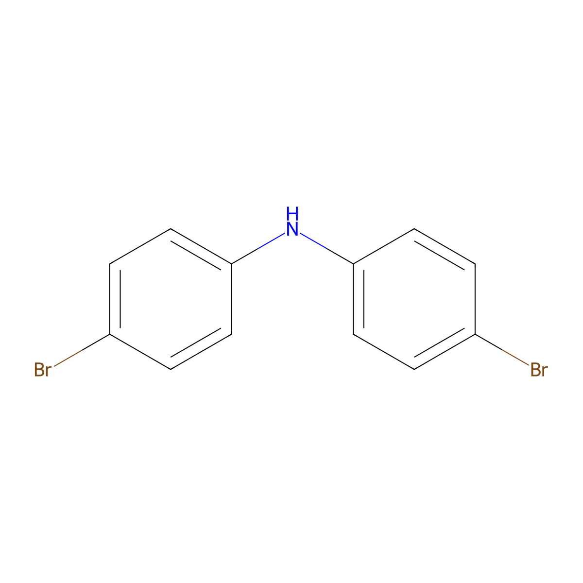 Bis(4-bromophenyl)amine molecular structure, CAS 16292-17-4