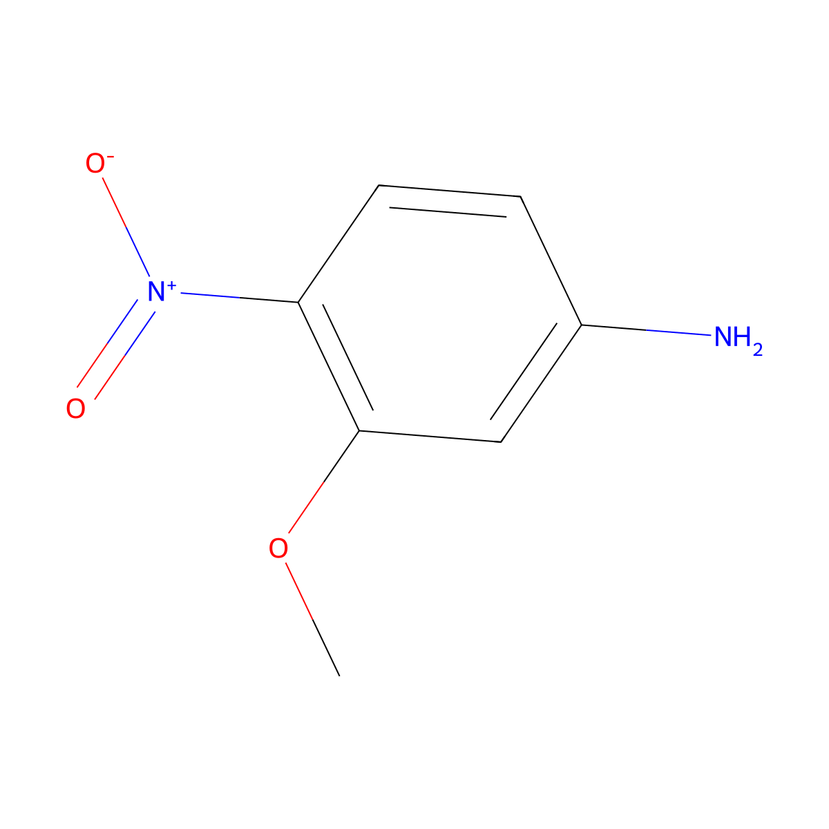 3-Methoxy-4-nitroaniline molecular structure, CAS 16292-88-9