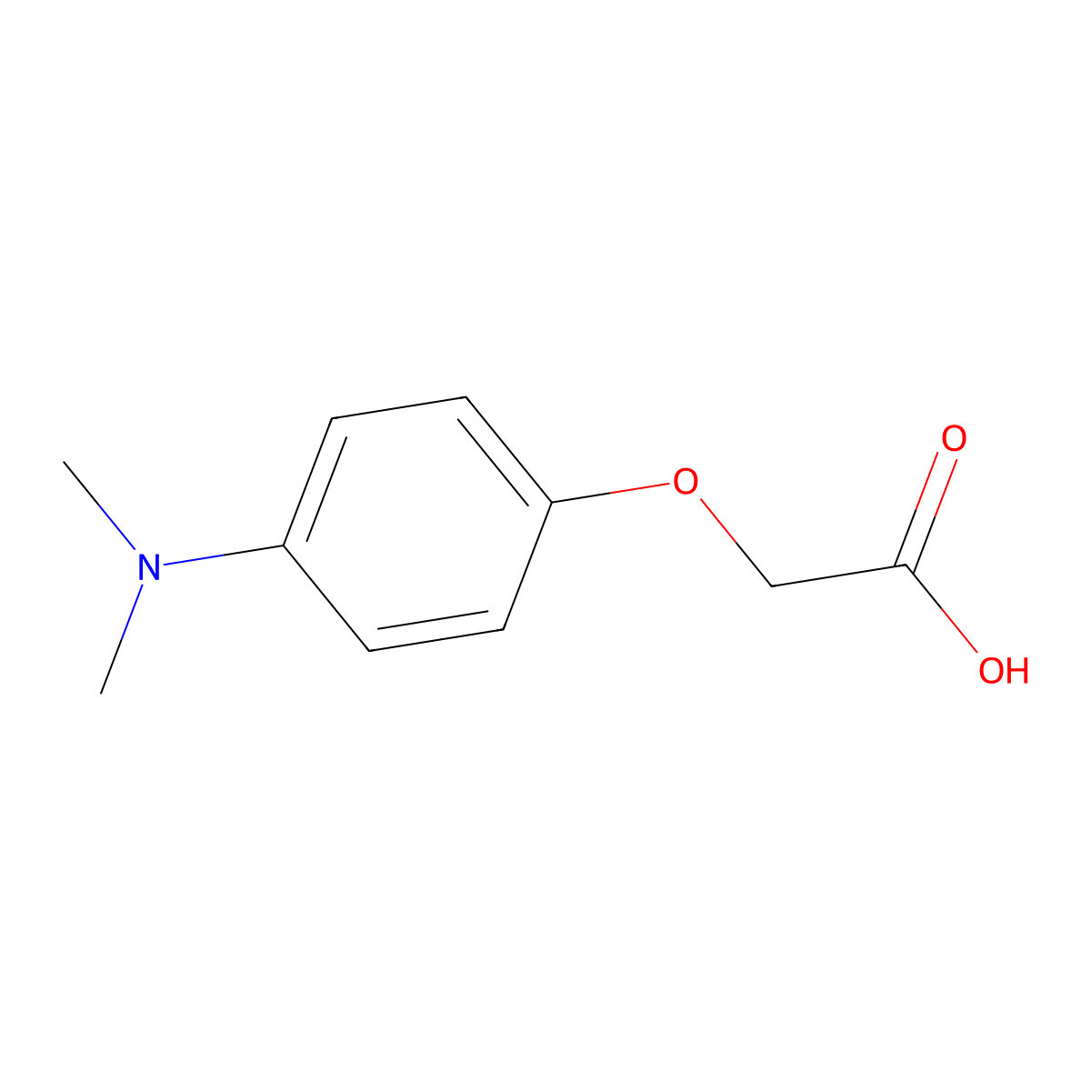 2-(4-(Dimethylamino)phenoxy)acetic acid molecular structure, CAS 162922-11-4