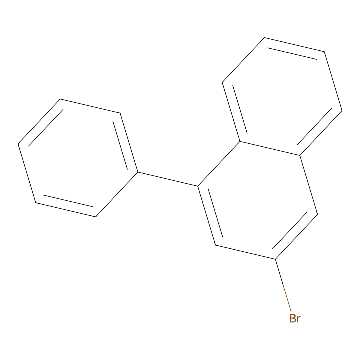 3-Bromo-1-phenylnaphthalene molecular structure, CAS 1629220-00-3