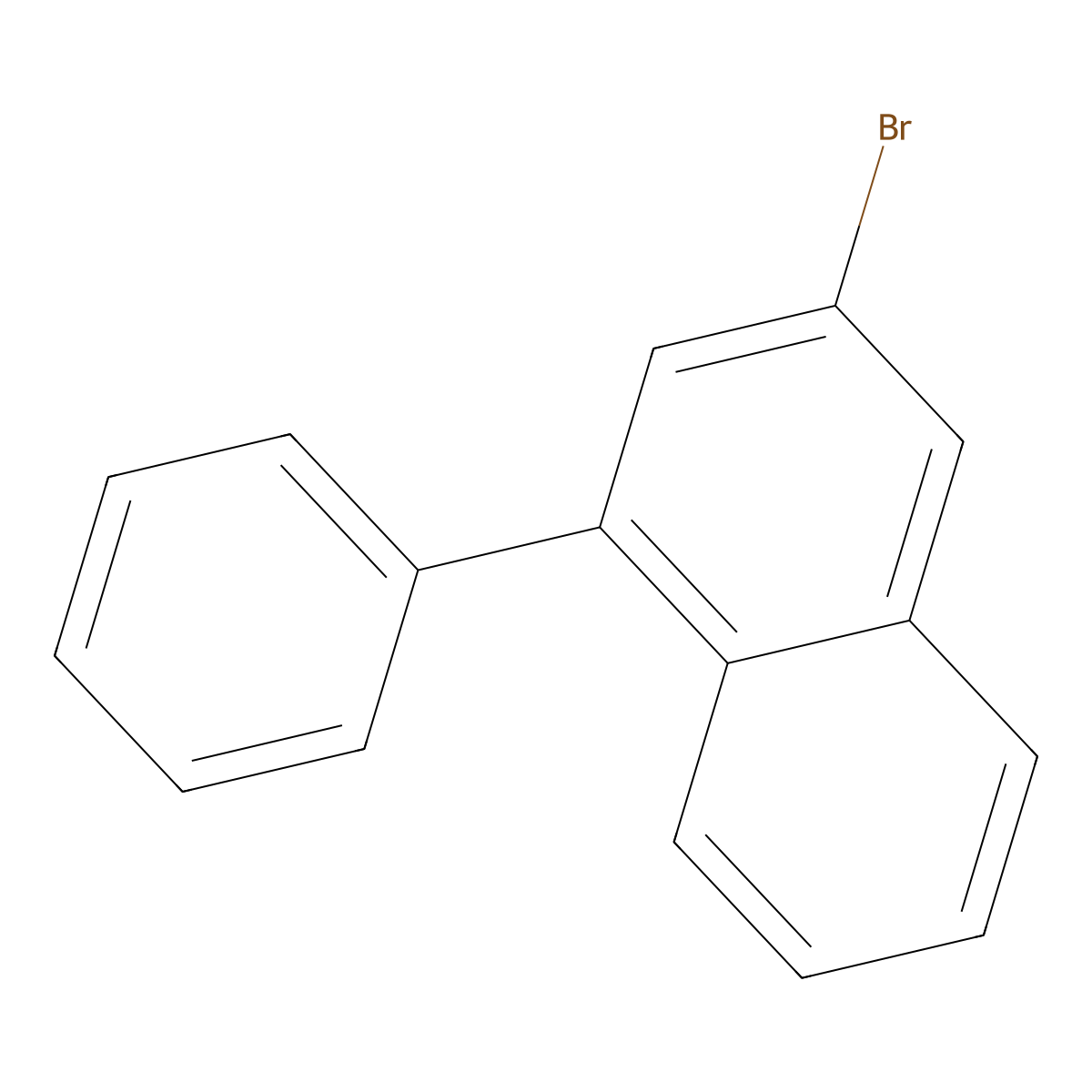 3-Bromo-1-phenylnaphthalene molecular structure, CAS 1629220-00-3