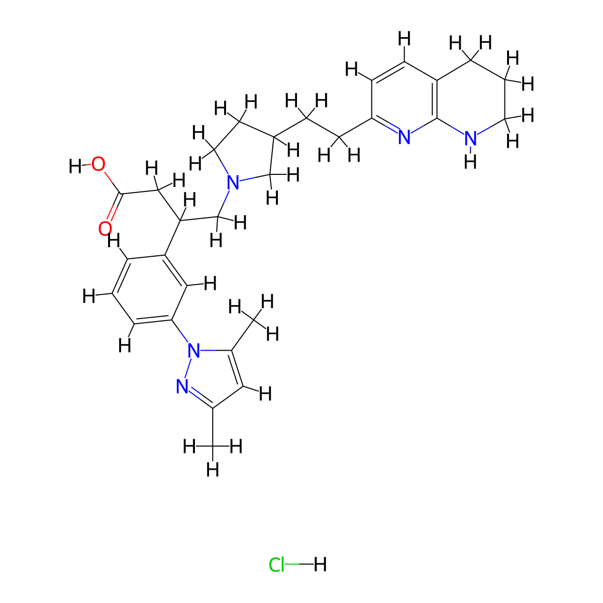 Integrin Antagonist 1 hydrochloride molecular structure, CAS 1629249-40-6