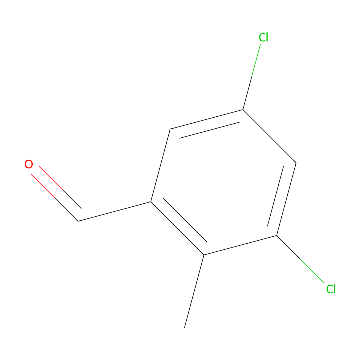3,5-Dichloro-2-methylbenzaldehyde molecular structure, CAS 1629252-65-8