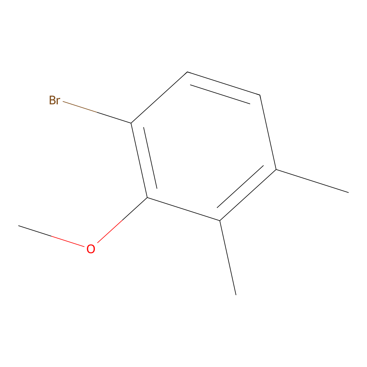 1-Bromo-2-methoxy-3,4-dimethylbenzene molecular structure, CAS 1629253-23-1