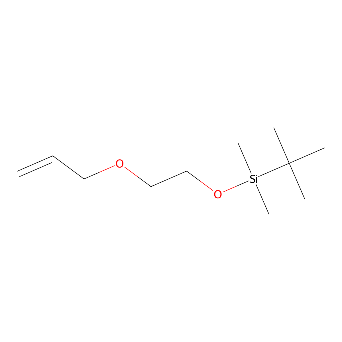 (2-(Allyloxy)ethoxy)(tert-butyl)dimethylsilane molecular structure, CAS 1629273-28-4