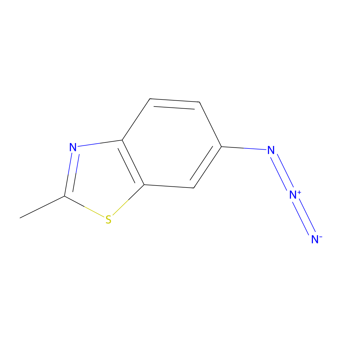 6-Azido-2-methyl-1,3-benzothiazole molecular structure, CAS 16293-61-1