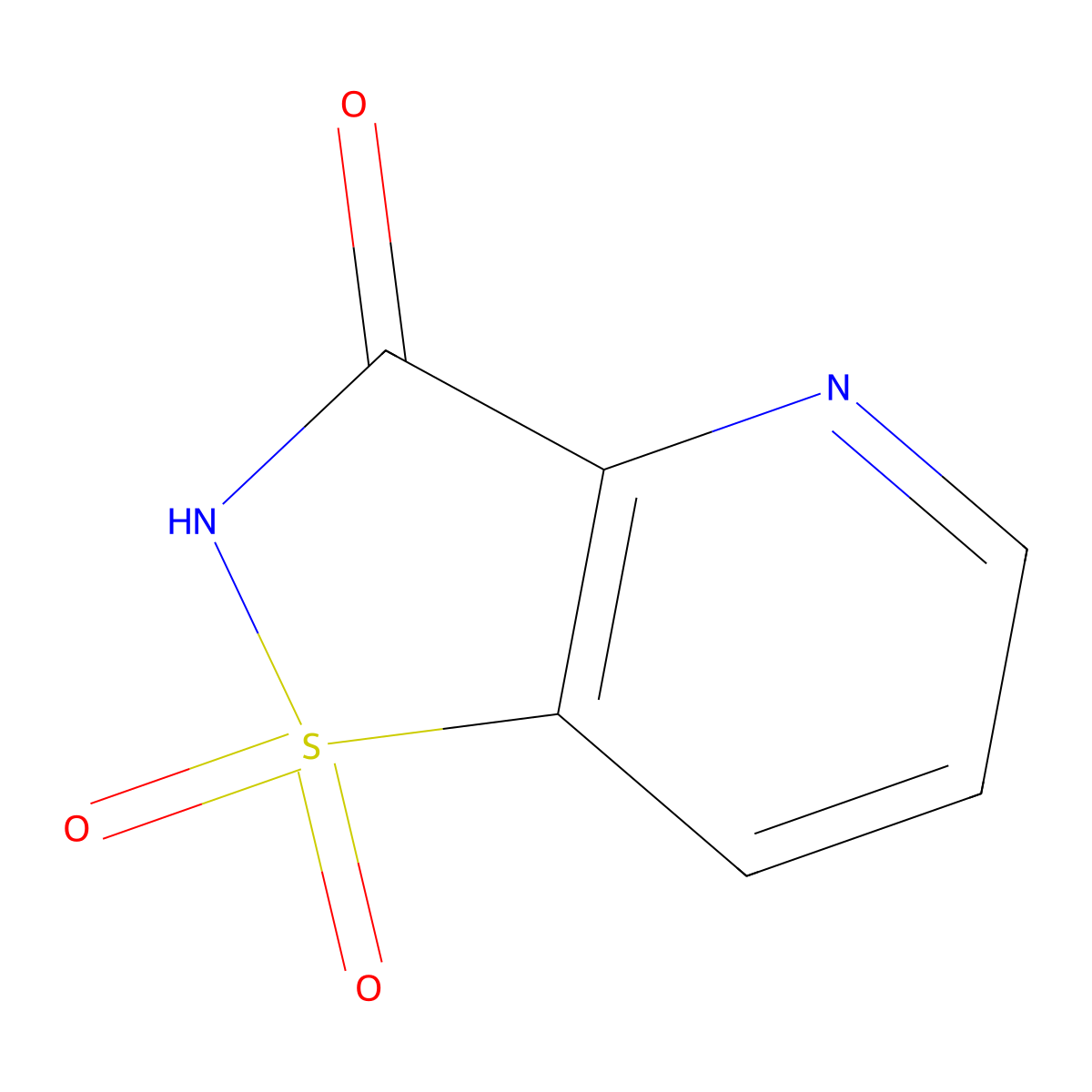 2H,3H-1Lambda6-[1,2]thiazolo[4,5-b]pyridine-1,1,3-trione molecular structure, CAS 1629319-51-2