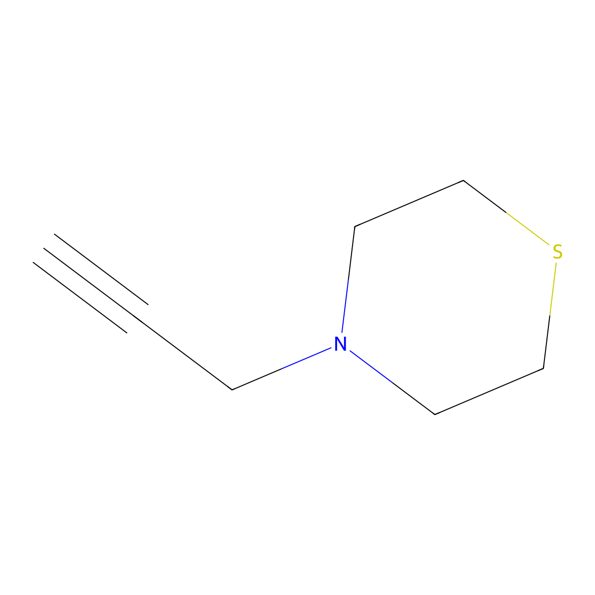 4-(Prop-2-yn-1-yl)thiomorpholine molecular structure, CAS 162936-38-1