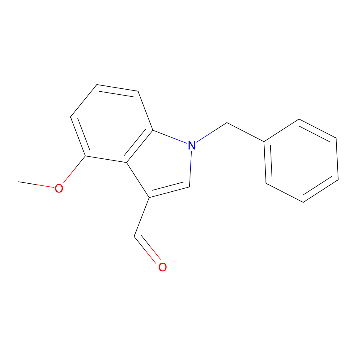 1-Benzyl-4-methoxy-indole-3-carbaldehyde molecular structure, CAS 1629381-81-2